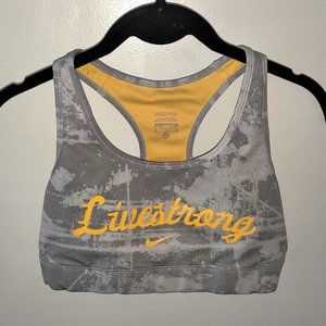 Livestrong Nike Pro Camo Print Sports Bra